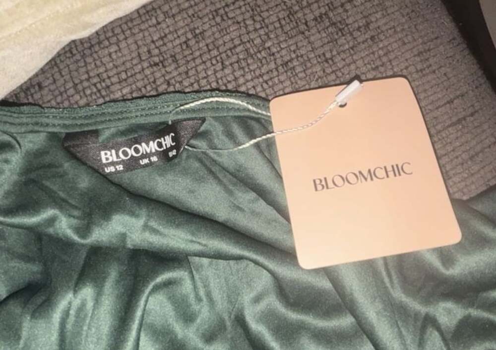Bloomchic Green Long Sleeve Dress